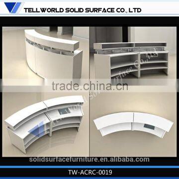 High performance Artificial marble modern cashier counter for restaurant