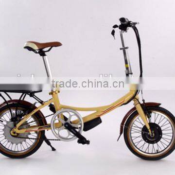 wuxi riches 16 inch cheap city lady hidden hub lithium battery electric bikes electric bicycle (Model CTB16F)