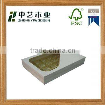 Wholesale High quality eco-friend pine wood gift box chocolate packaging box, chocolate gift box