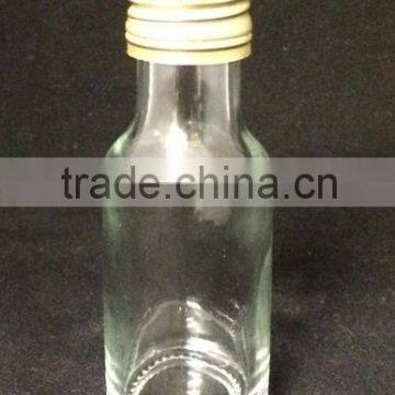 25ml Glass Mini Wine/Whisky Bottle with aluminium tamper cap