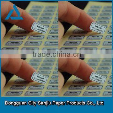 Cheap Custom Self Adhesive Label Sticker Printing