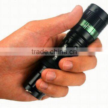 POPPAS T820 Hot Sale XPE Led Adjustable Focus Aluminum Men Police Flashlight Toy photo-4