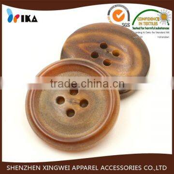 25mm fashion coat 4 holes real horn button