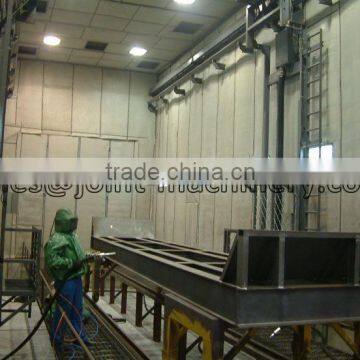 automatic sand blasting room from professional manufacturer in china