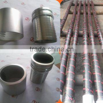 concrete pump fittings 5 inch rubber hose roughness