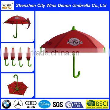 Plastic mini size decoration umbrella,13.5cm 6 pannels polyester fabric mini kids umbrella,red color smart size toy umbrella