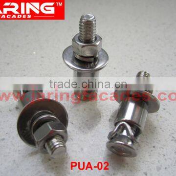 stainless steel 316/A4 Undercut Anchor Bolts for stone cladding Limestone 30mm thick (PUA-02) M6*30