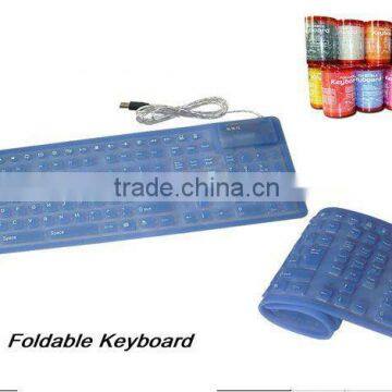 126 keys soft touch silicone keyboard