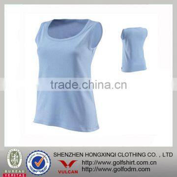 Blue Color Quick Dry Performance Singlet For Women Wholesales