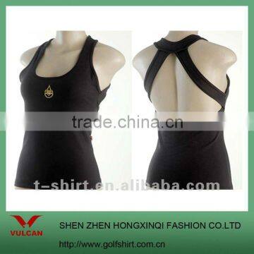 2012 Fashion Ladies Blank Black Sexy Slim fit Tank Top