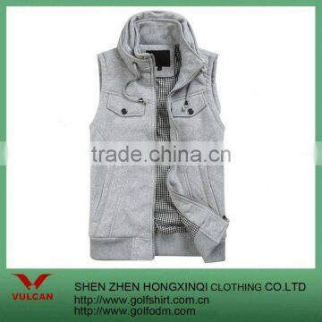 cotton gray casual vest