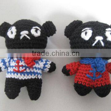 2013 new hand crochet uplostery ornament bear wedding gift