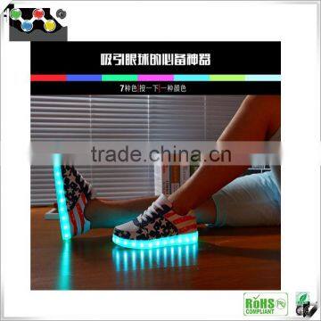 New design light up adult shoes led shoes young men and women couple light shoes