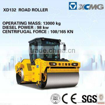 XCMG hydraulic double drum XD132 of double drum vibratory road roller