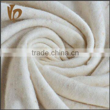 2015 high quality knitted organic plain linen fabric