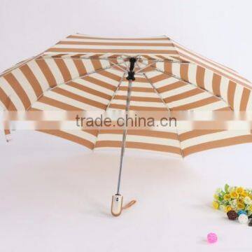 high quality stripe easy open and close umbrella folding umbrella unique rain umbrella