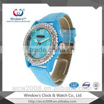 New design leather women fashion hand watch