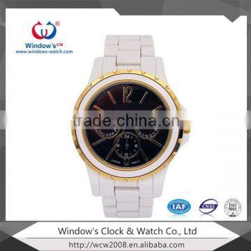 2016 most popular day date plastic western wrist watch