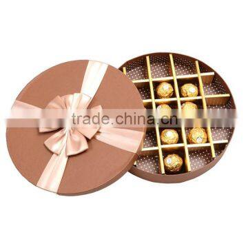 China Factory OEM production customise High Quality Round Shape Paper Packaging Box gift box paperboard chocolate box