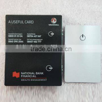 2014 promotional gift custom credit card light