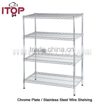 Commercial stainless steel wire shelving(4 tiers)