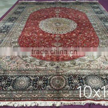 handmade 10x14ft oriental persian silk red turkish rug carpet wholesale carpet