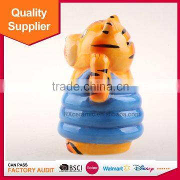 Newest Tiger Shape Fashional Style Piggy Bank Ceramic Coin Bank photo-2