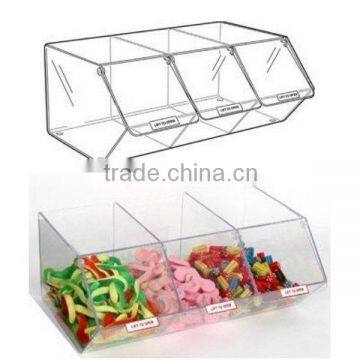 2015 hotsell round acrylic candy box