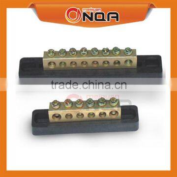 High Quality Din Rail Mounted Screw Terminal Blocks With Ground Bus Bar