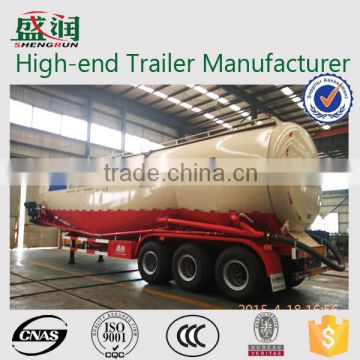 Shengrun brand hot sale 3 axle good quality bulk cement powder tank semi trailer