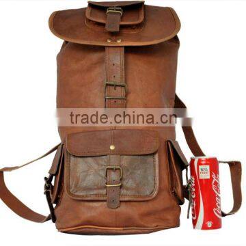 High quality pure goat leather soft backpacks and rucksacks