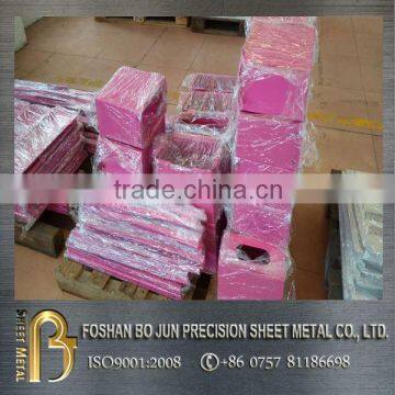 China supplier cnc machinery customized sheet metal pink powder coated enclosure