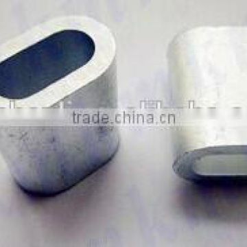 High quality oval DIN3093 aluminium ferrules for wire rope