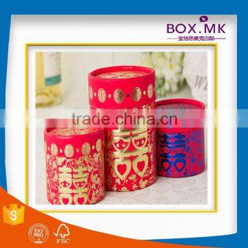 Custom Wholesale Hot Sale New Design Luxury Round Red Wedding Packaging Box photo-5