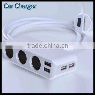 DC Outlet Stick Mobile 4 Port Usb Phone Charger