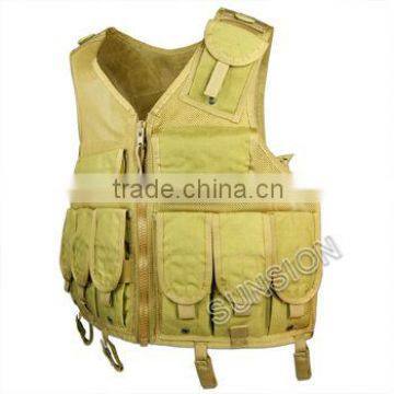 SZBX-1095-6 Tactical Vest with high strength fabric with SGS,ISO standard for military