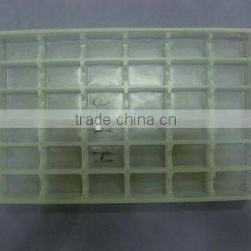 square shaped thick vacuum formed clear plastic tray