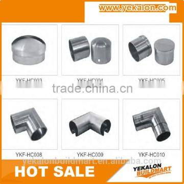 U-shape straight connector for railing