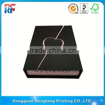 fashional gift paper box with clear window and hanger for false eyelash packaging