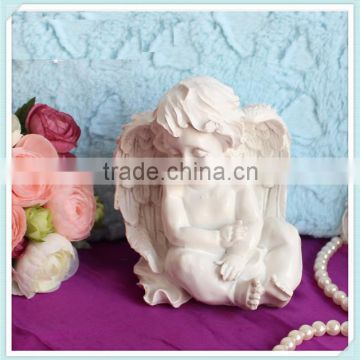 resin wing Cupid figurine samll angel figurines for beautiful love gift