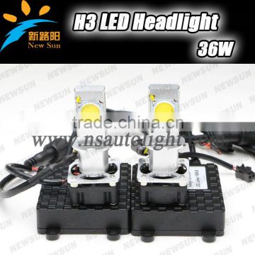 Hot Sale 36W H3 Led Head Light High Quality H3 Led Headlight With Korea Seoul Led Chip