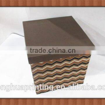 custom logo canvas hand-made square box with lid