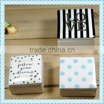 Manufacturers China Ceramic Heart Shape Custom Jewelry Box photo-3