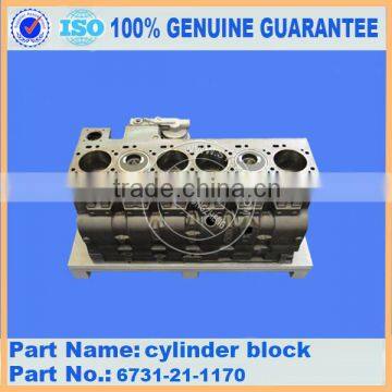 PC200-7 excavator engine cylinder block 6731-21-1170