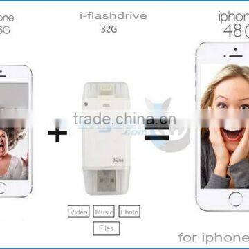 Wholesale IFlash Drive Device 8GB 16GB 32GB 64GB OTG USB Flash Drive for IPhone/iPod/iPad/ ITouch/USB OTG photo-4