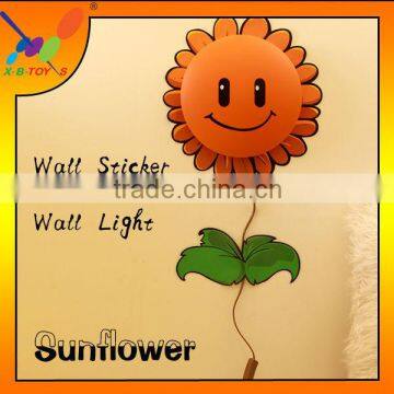 Creative 3D Sunflower Removeable Wallpaper Novelty Good Gift Wall Lighting