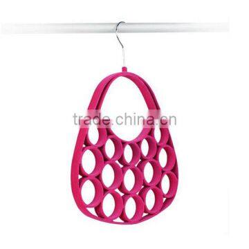 Velvet Flocked Scarf Tie Hanger, Purse Style photo-6