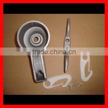 FLAGPOLE PARTS REPAIR KIT 3" Diameter Pole Truck Ball Ornament Cleat Clips RopeFLAGPOLE PARTS REPAIR KIT 3" Diameter Pole Truck photo-3