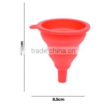 New Mini Gel Foldable Collapsible Style Silicone Funnel photo-6