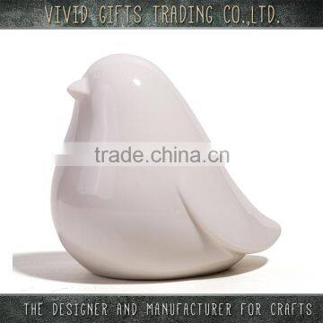 Porcelain 3D bird chinese garden decoration